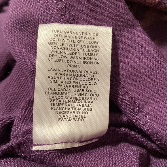 Mic & Jax Purple Mandala Art Design Hooded Sweatshirt - Picture 7 of 7